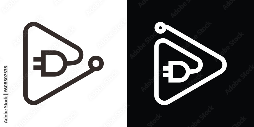 logo design plug and play minimalist icon vector illustration logo design plug and play minimalist icon vector illustration