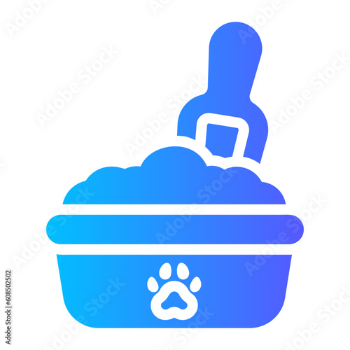 pet toilet Gradient icon