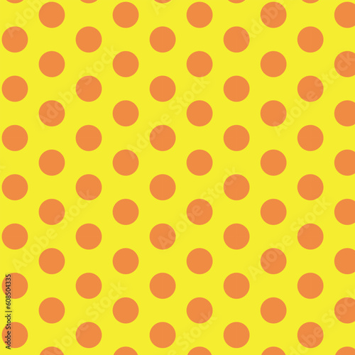 abstract seamless geometric dot pattern with yellow bg.