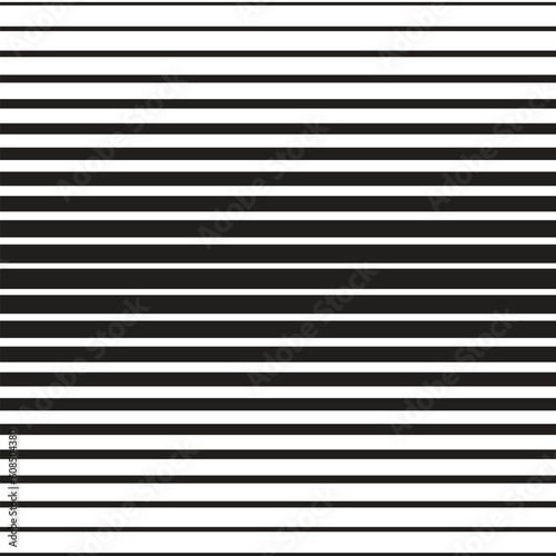 abstract seamless black horizontally parallel lines pattern art.