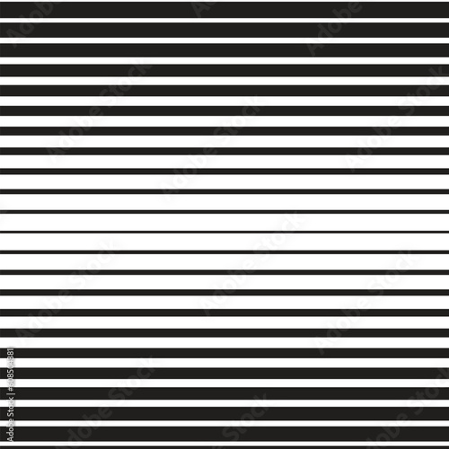 abstract seamless black horizontally parallel lines pattern vector art.