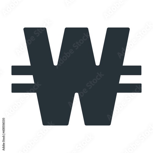 Korean Won Symbol photo