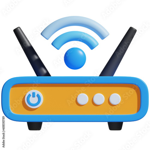 Obraz na płótnie Modem 3D Icon
