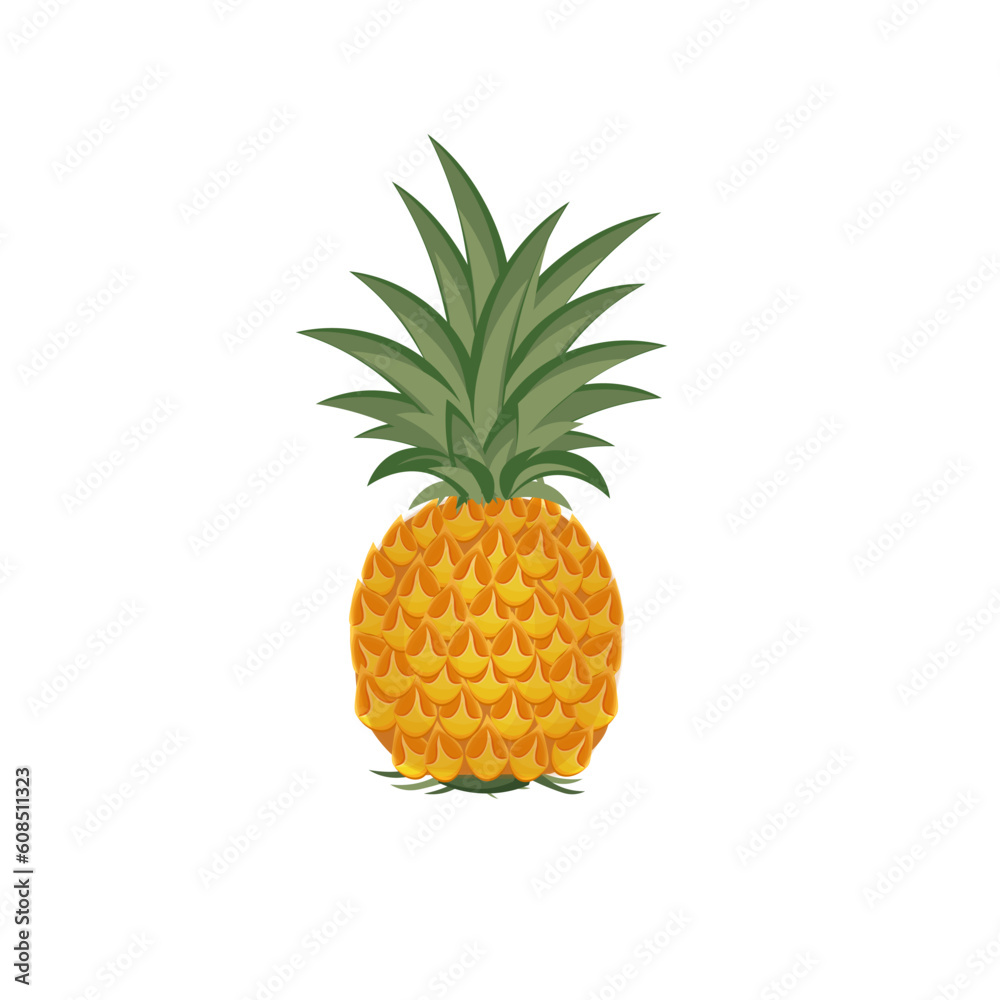 Sweet And Fresh Honey Pineapple Vector Illustration Logo Sweet And Fresh Honey Pineapple Vector Illustration Logo