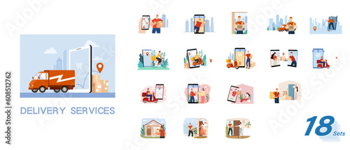 Delivery service element set