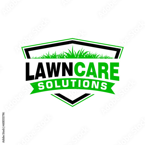 lawn care logo design creative idea vector design inspiration	