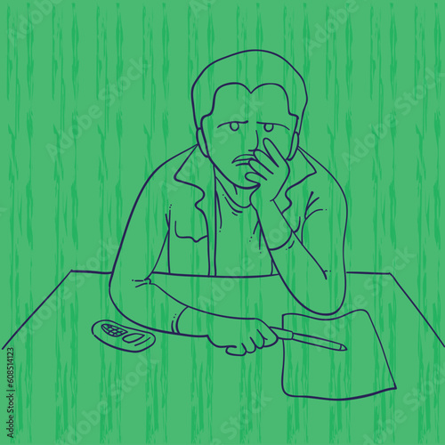 Sad writer