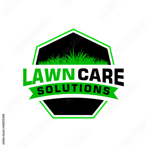 lawn care logo design creative idea vector design inspiration	