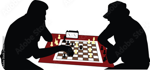 chess players - vector
