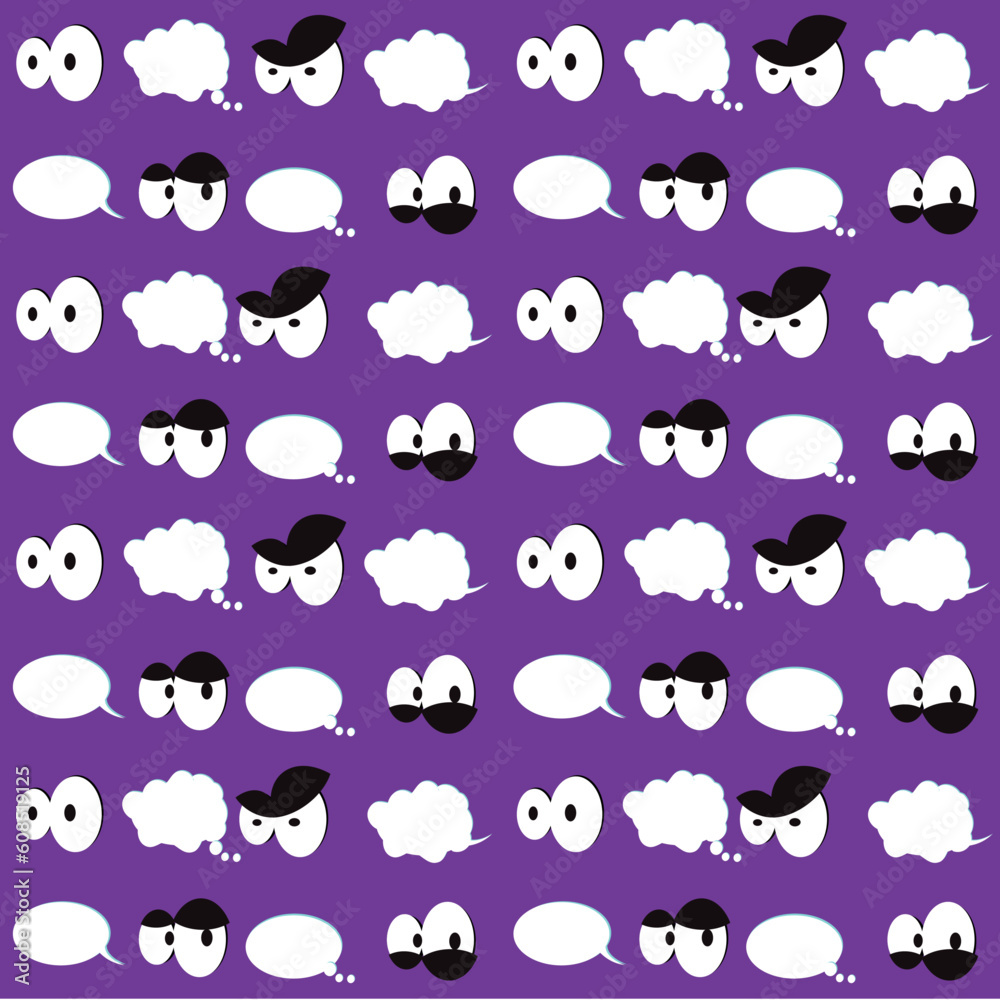 Seamless cartoon wallpaper background fabric Seamless cartoon wallpaper background fabric