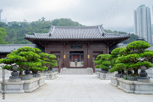 Nan Lian garden, Chinese classical garden, Golden Pavilion of Perfection in Nan Lian Garden, Hong Kong.