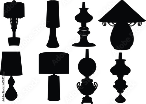 lamp collection - vector