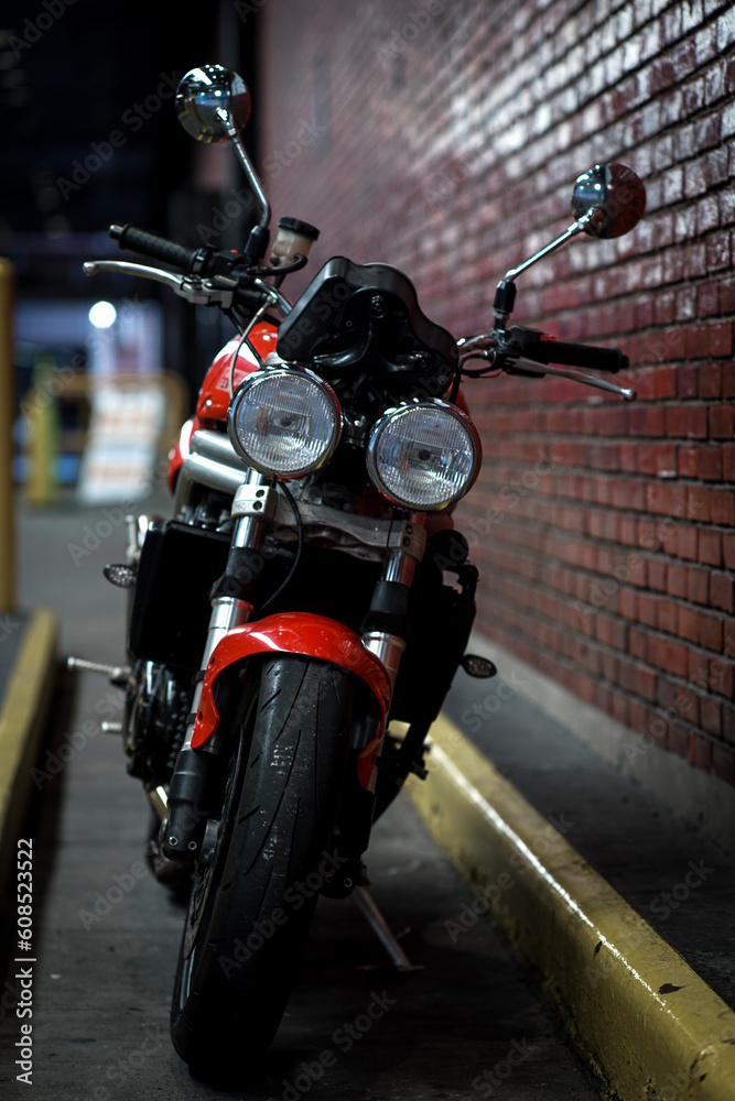 Fototapeta premium motorcycle on the street