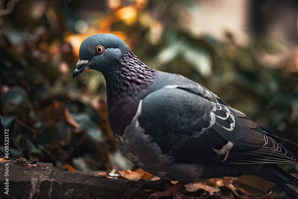 Obraz premium Pigeon, generative ai