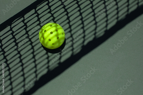 Pickleball with the net shadow