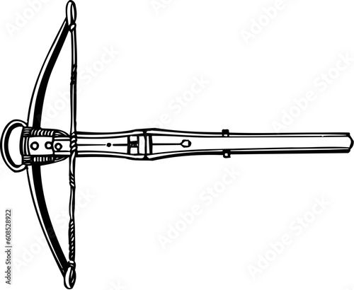 Crossbow isolated on white