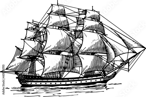 Sailboat at sea