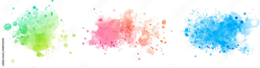 watercolor vector stains; background for texts