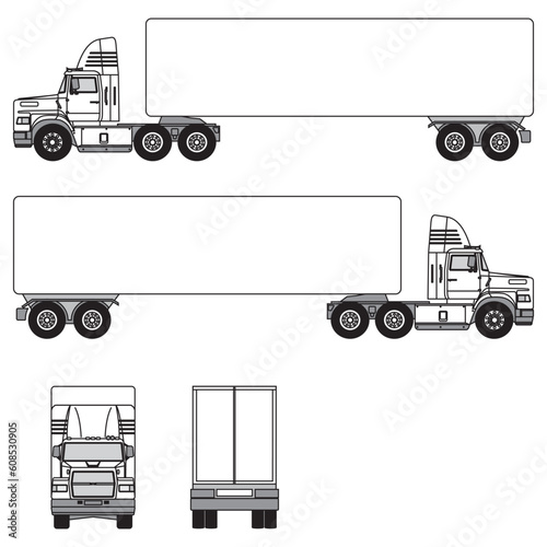 truck car outline, part 70