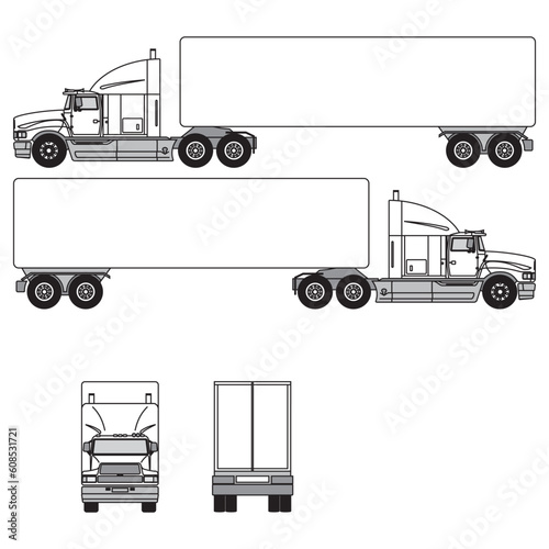 truck car outline, part 71