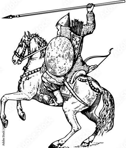 Knight on horse