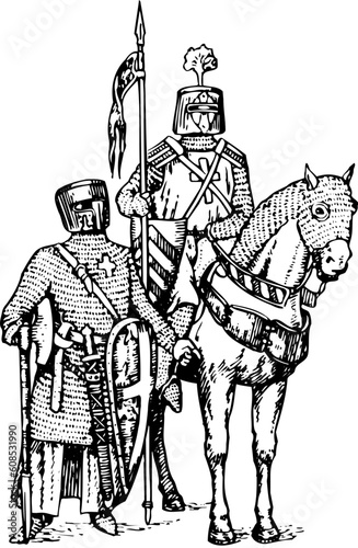Knight on horse