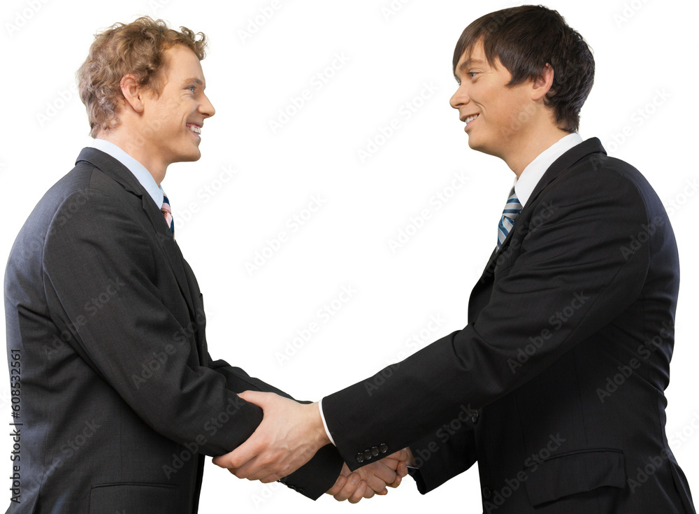 Smile Business man shake hands Smile Business man shake hands