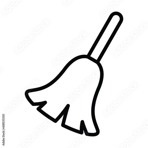 Broom vector icon