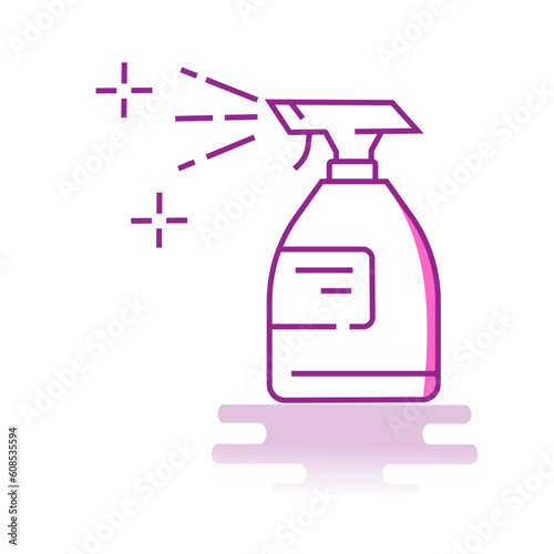 Spray, Cleaning, Smelly Coo, spray bottle, household - icon design.