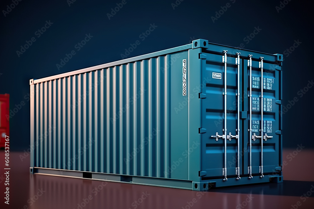 Efficient Cargo Transportation: A Reliable Container for Secure and Timely Deliveries. created with Generative AI Efficient Cargo Transportation: A Reliable Container for Secure and Timely Deliveries. created with Generative AI