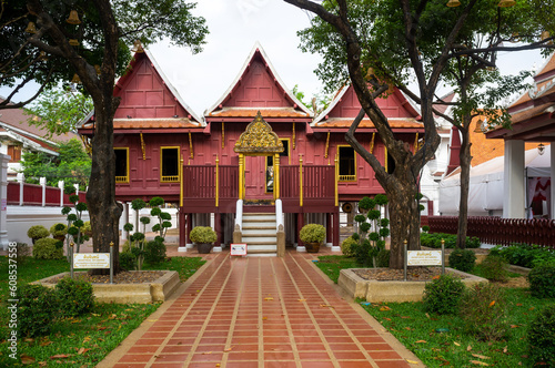 Scripture Hall of Wat Rakang Kositaram Woramahaviharn, Bangkok, Thailand © Pradit