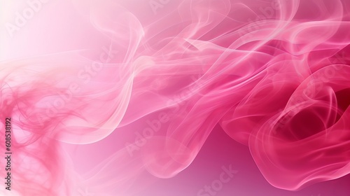Smoke on a vibrant pink background. Generative ai © LabirintStudio