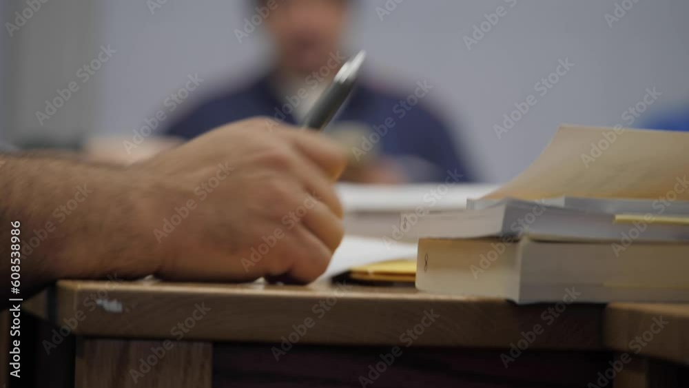 close up african american with papers writing hands in prison black inmate in jail education 4k classroom close up african american with papers writing hands in prison black inmate in jail education 4k classroom