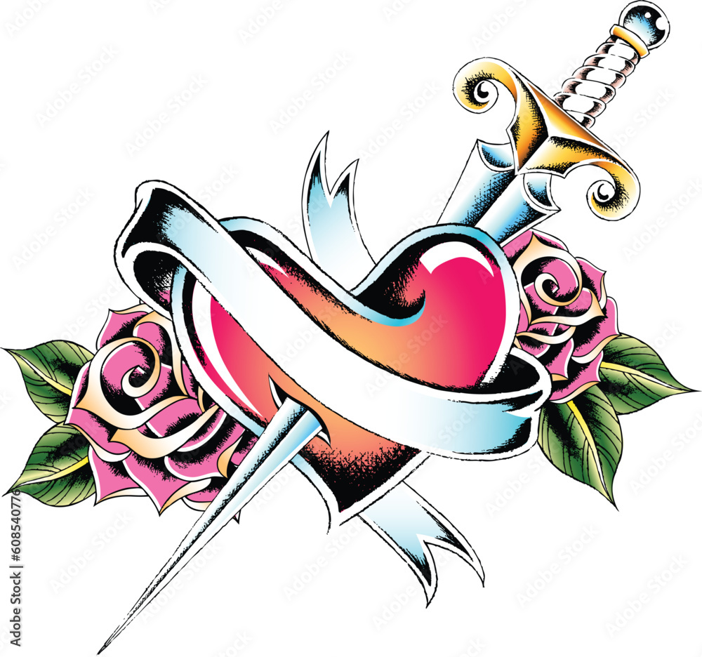 heart tattoo design