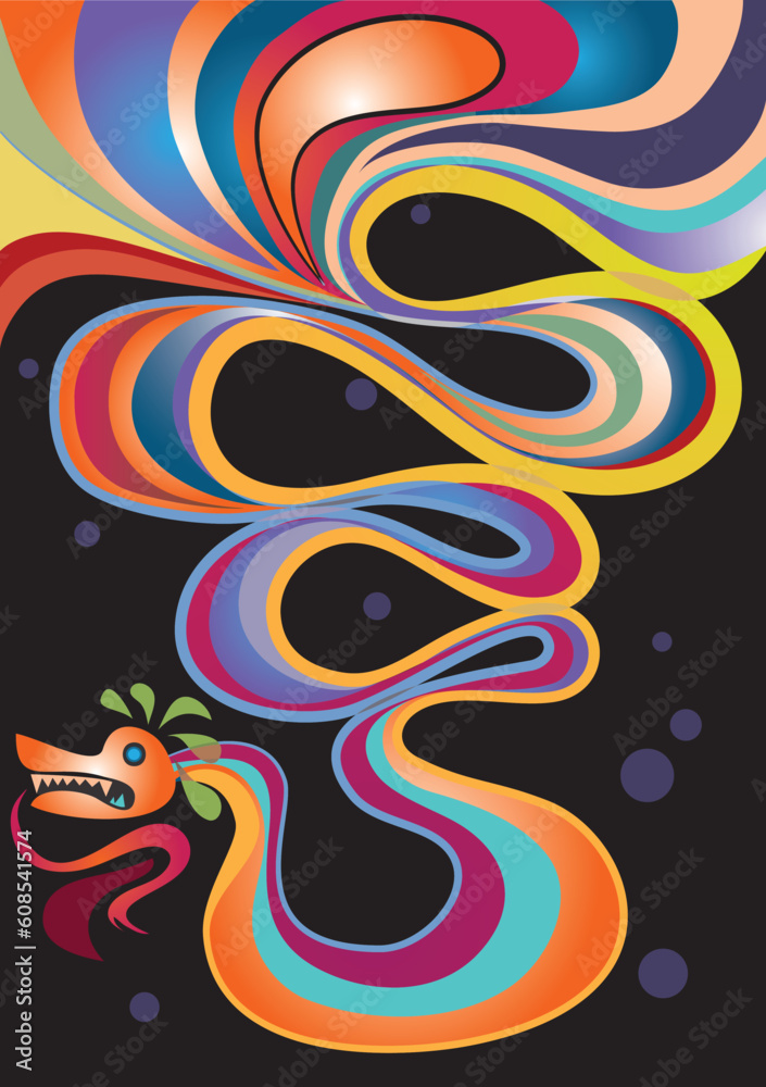 decorative illustration of dragon