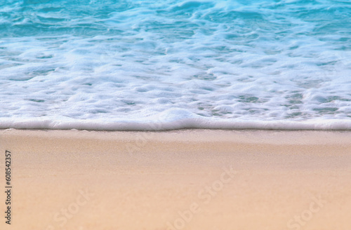 The background image is sea and sand.