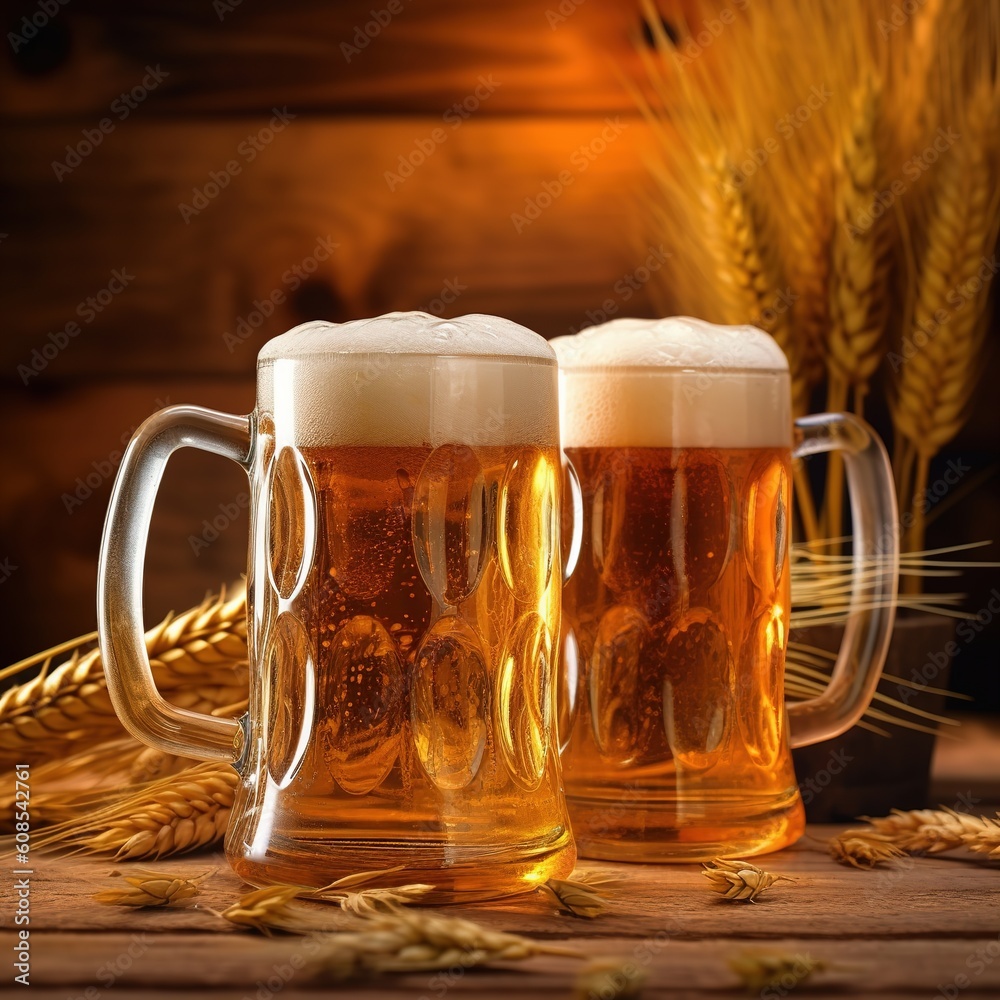 Oktoberfest, world largest beer festival or Volkfest. Held annually in Germany. Ai Generated.
