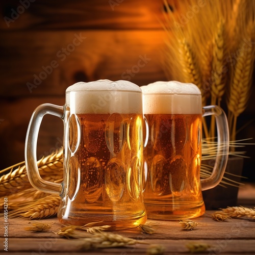 Oktoberfest  world largest beer festival or Volkfest. Held annually in Germany. Ai Generated.