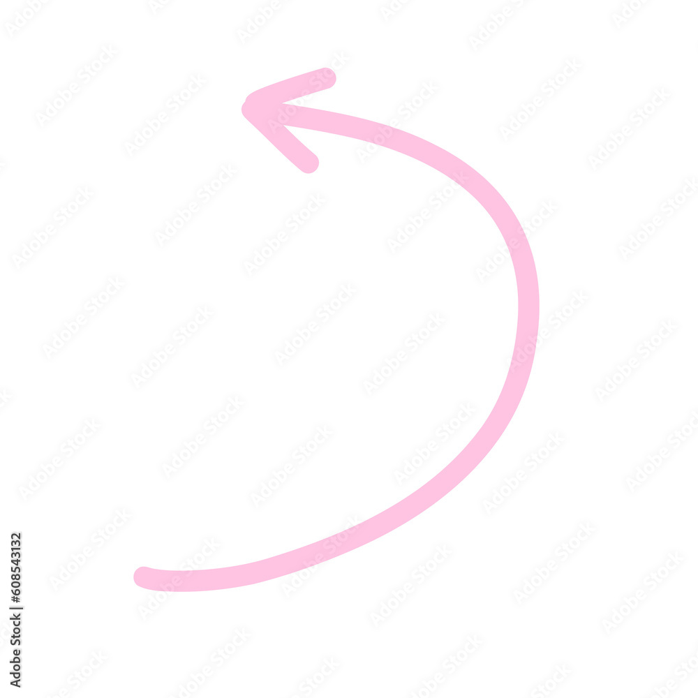 Pink Arrows line Hand Drawn Doodle divider Elements Pink Arrows line Hand Drawn Doodle divider Elements