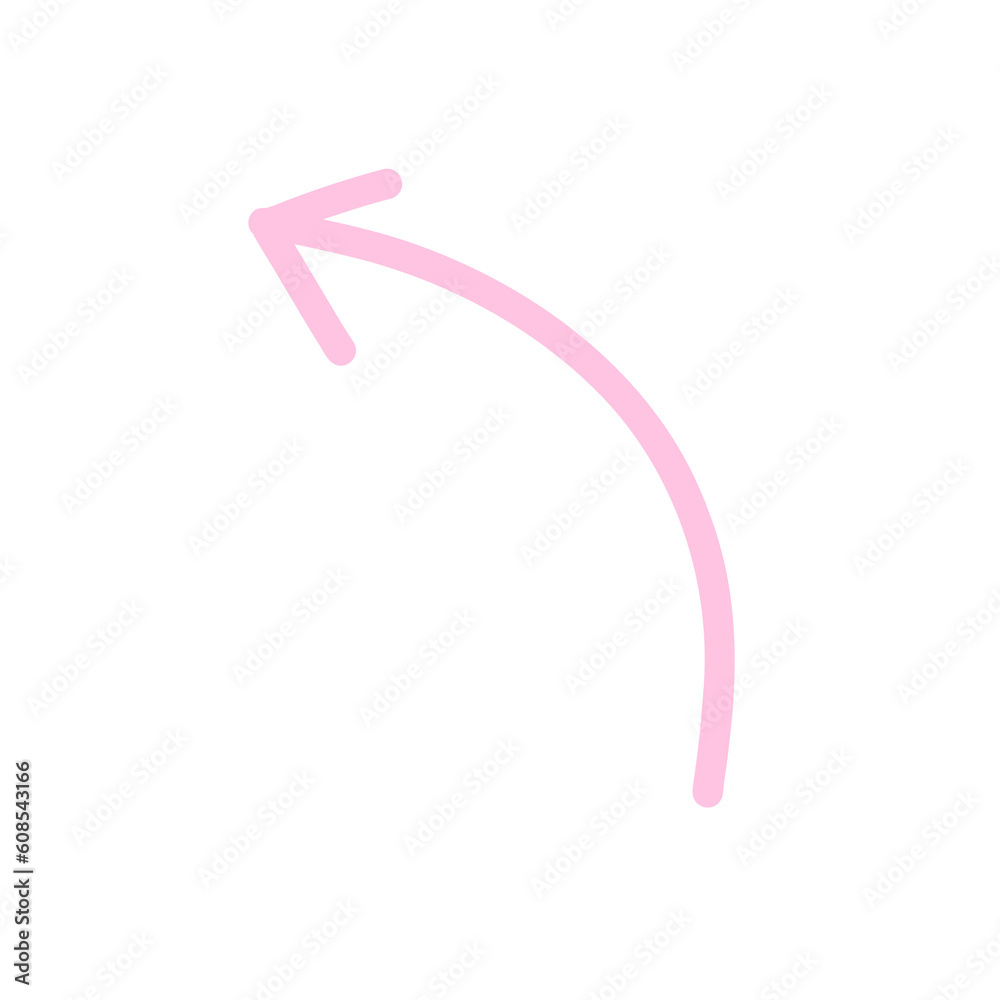 Pink Arrows line Hand Drawn Doodle divider Elements Pink Arrows line Hand Drawn Doodle divider Elements