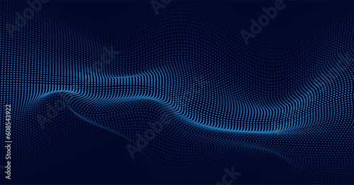 Blue Particle Technology Background