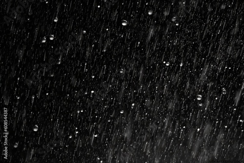 降り注ぐ雨の雫の素材：AI作品
