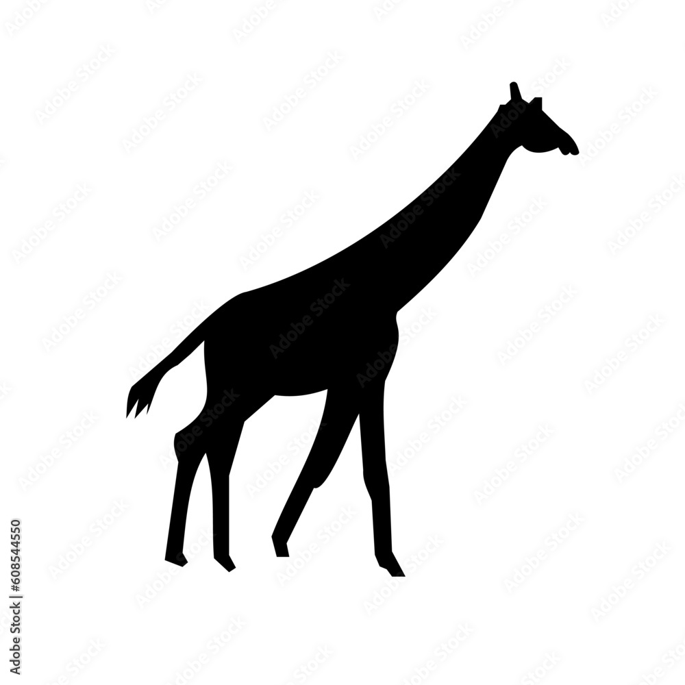 Fototapeta premium vector of giraffe animal.
