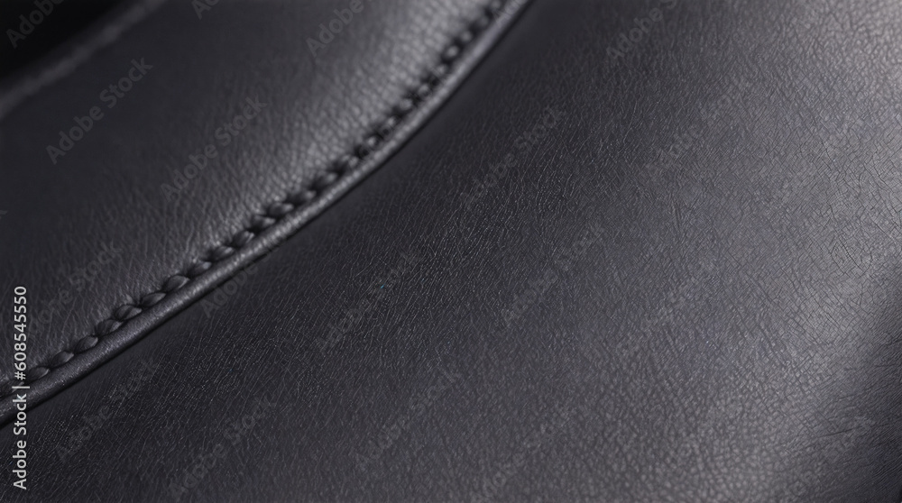 black leather texture background with generative AI technology black leather texture background with generative AI technology