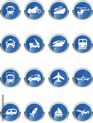 Blue Transport Icon
