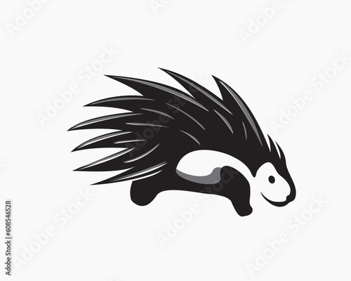hedgehog porcupine vector logo icon symbol design template illustration inspiration
