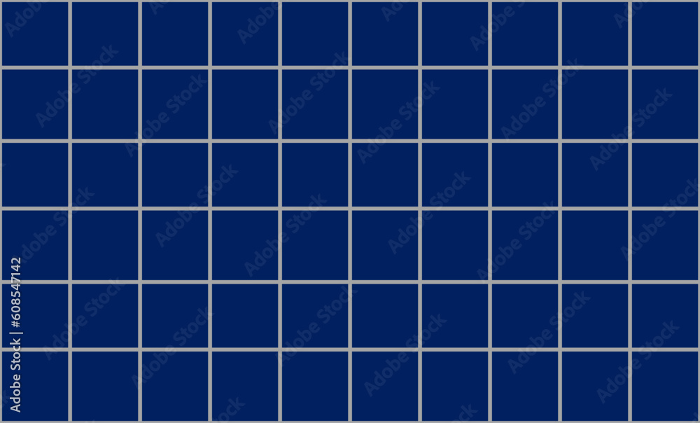 Blue square grid mosaic pattern. Vector background repeat seamless pattern replete image design for fabric printing