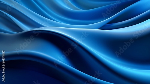Silk blue waves