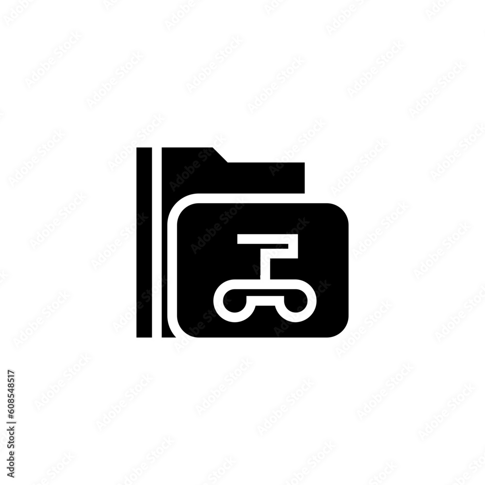 catalog document folder solid icon