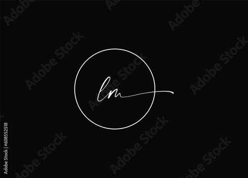  LM Letter logo design and vector logo